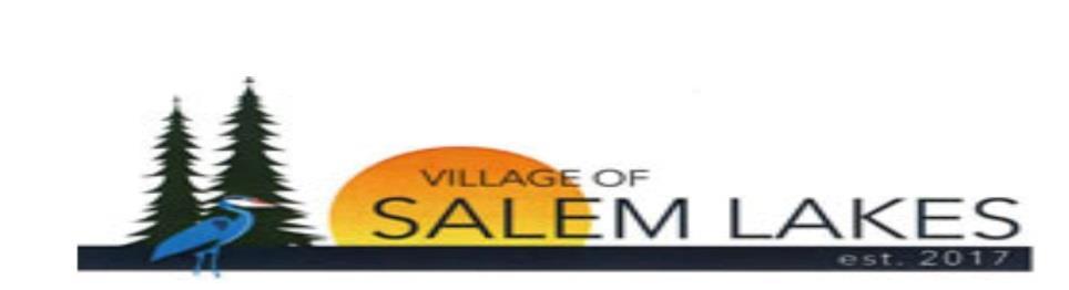 Salem Lakes Village Hall, 262-843-2313 Fax, 262-843-4432 TownofSalem.net Salem Lakes Village Hall 9814 Antioch Road, (STH 83) P.O.