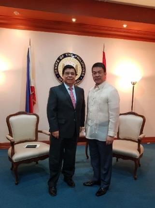 On February 13, Ambassador Lozano and Senator Pimentel discussed the important framework that strengthens the relations between Mexico and the Philippines, which include