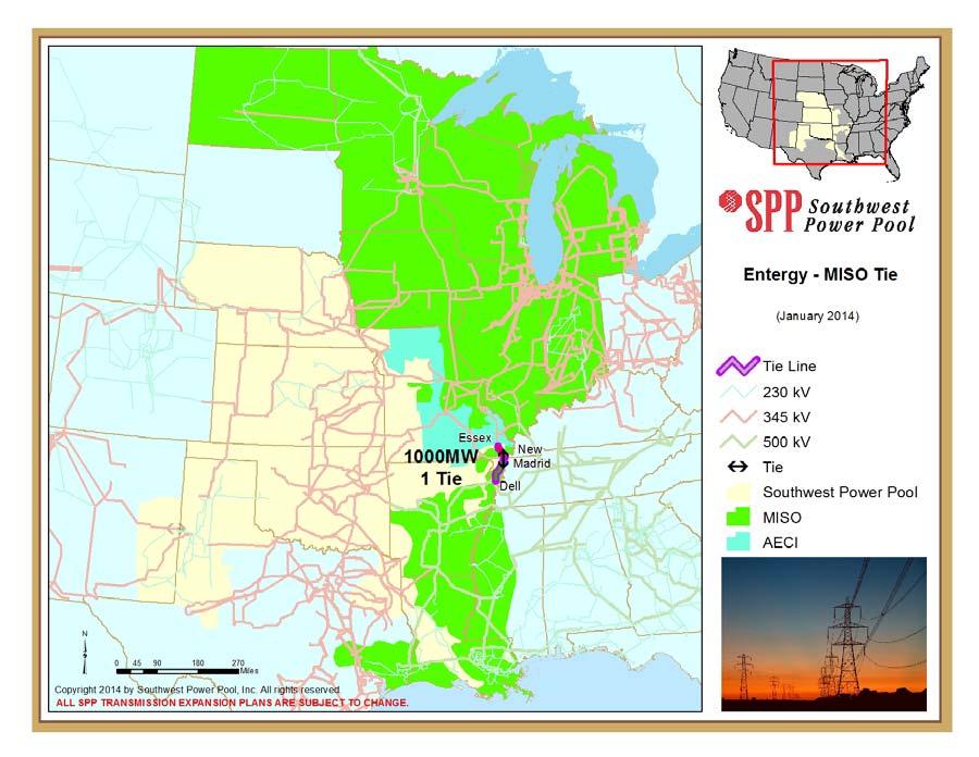Figure 2 As actual experience demonstrates, 32 the integration of MISO South involves high levels of energy transfers well beyond the 1,000 MW of capacity held by MISO.