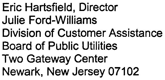 PSEG Services Corporation 80 Park Plaza, T5G Newark, New Jersey