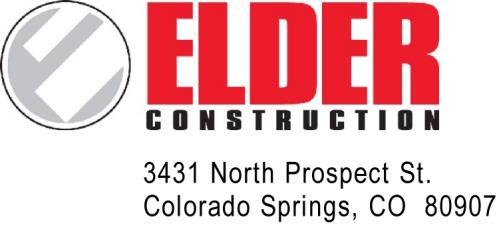 Elder Construction Inc Employment Application Date: We consider applicants for all positions without regard to race, color, religion, creed, gender, national origin, age, disability, marital or