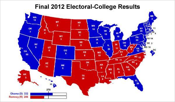206 2012 Popular Vote Obama