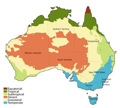 SKILLS Study the map of Australia and answer the following questions.