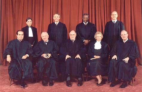 The SCOTUS in 2003 Conservatives CJ W. Rehnquist A. Scalia C.