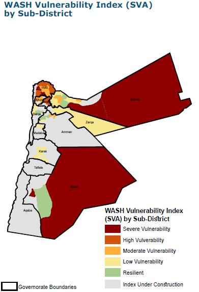 WASH Jordan is one of the poorest country in the world in term of water availability (less than 100 m 3 per person) The situation aggravated dramatically after the Syrian Crisis, for instance, The