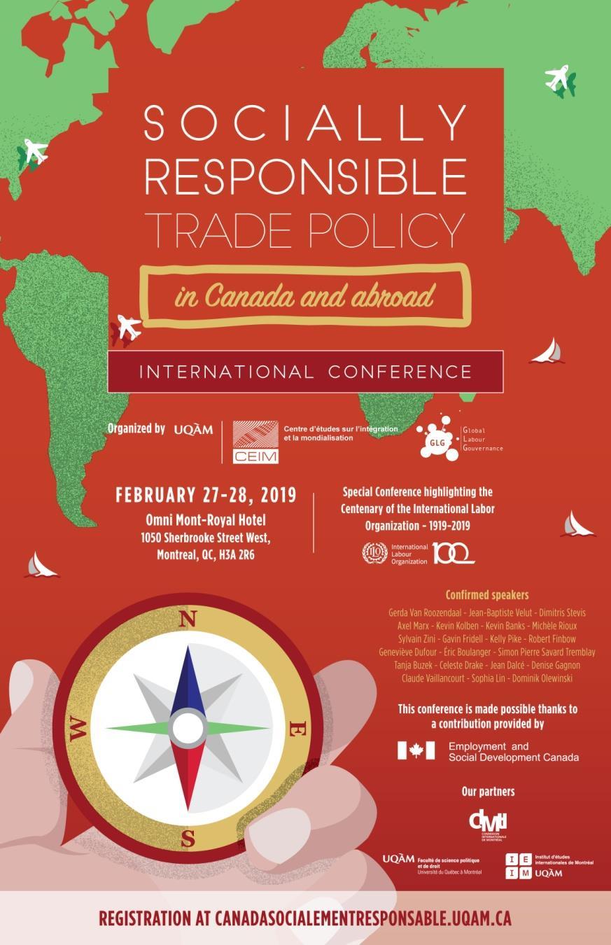 International Conference Socially Responsible Trade Policy in Canada and