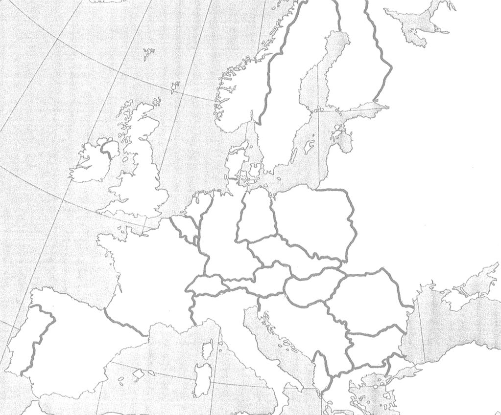 ** TEACHERS GUIDE** A Map of Cold War Europe ** Keep in mind that this is not a current map of Europe. Borders have changed since the end of the Cold War.