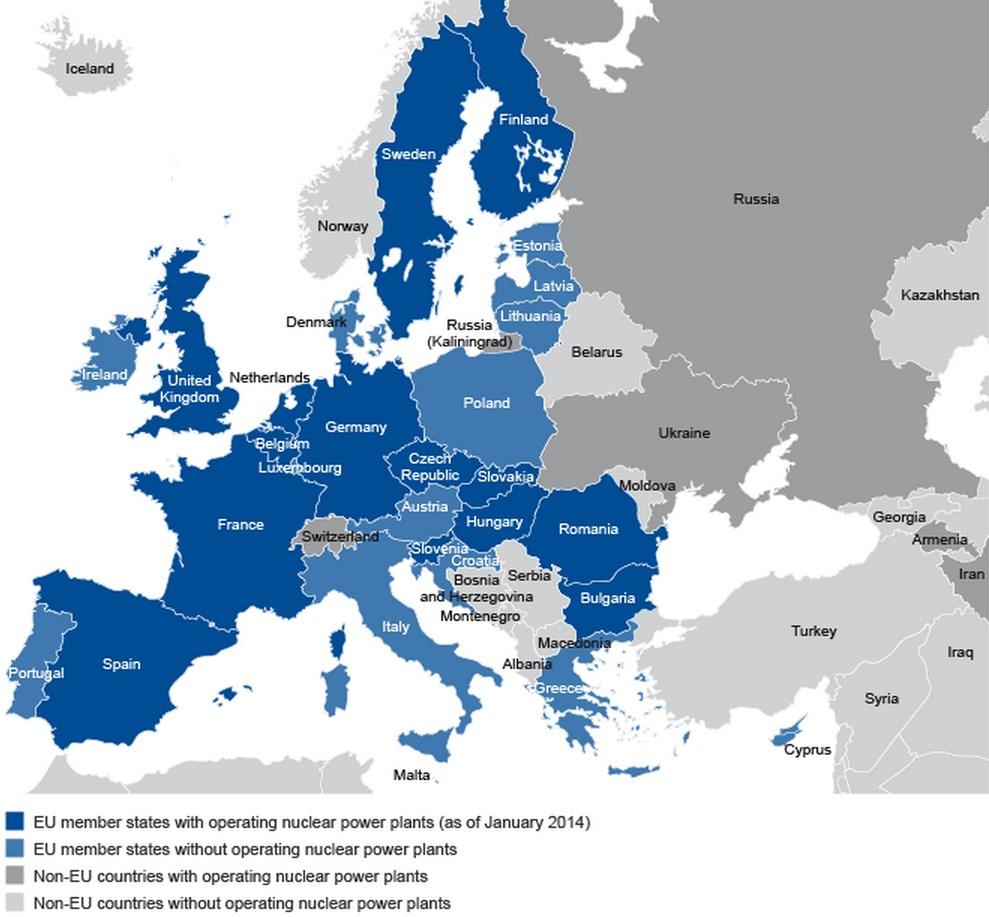 EU S POLICY OF DISARMAMENT AS PART OF ITS NORMATIVE POWER Figure 1 - EU nuclear powers (2014) Source: World Nuclear Association, Nuclear Power in the European Union, http://www.worldnuclear.