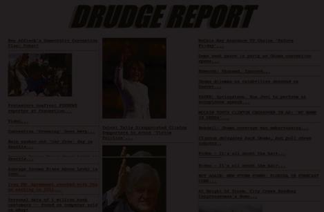Both Rush Limbaugh and Matt Drudge linked to an MRC NewsBusters news post about CNN s Lou Dobbs denouncing the media for being totally biased in favor of Barack Obama.