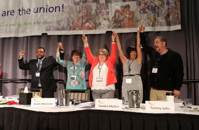 A MESSAGE FROM YOUR UNION EXECUTIVE Dear members, We are working hard on your behalf, but remember the convention motto this year You are the Union.