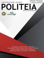 POLITEIA: Jurnal Ilmu Politik Politeia: Jurnal Ilmu Politik, 11 (1) (2019): 49-59 ISSN 0216-9290 (Print), ISSN 2549-175X (Online) Available online https://jurnal.usu.ac.id/index.