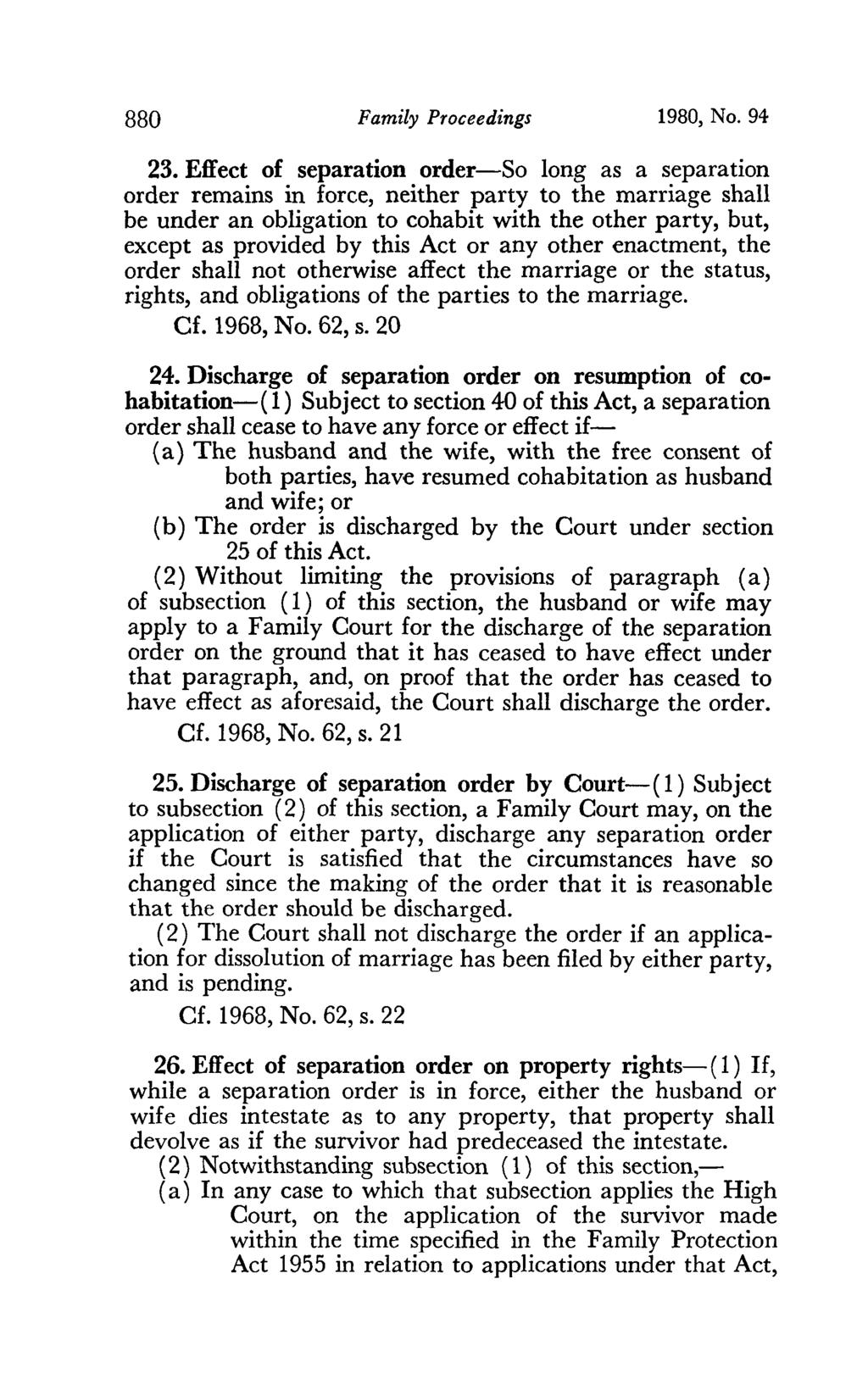 880 Family Proceedings 1980, No. 94 23.