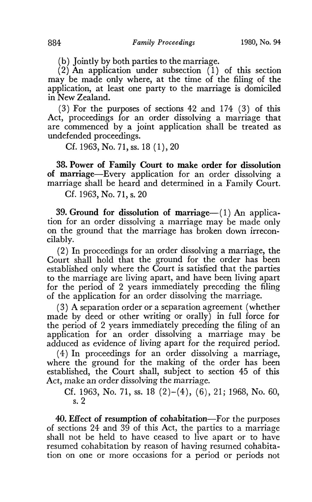 884 Family Proceedings 1980, No. 94 (b) Jointly by both parties to the marriage.