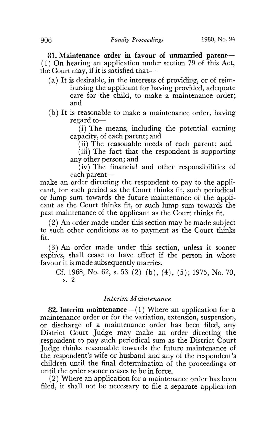 906 Family Proceedings 1980, No. 94 81.