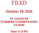 ) Judge Dale Tipps ) ) EXPEDITED HEARING ORDER DENYING MEDICAL AND TEMPORARY DISABILITY BENEFITS (REVIEW OF THE FILE) This matter came before the undersigned workers compensation judge on October 14,