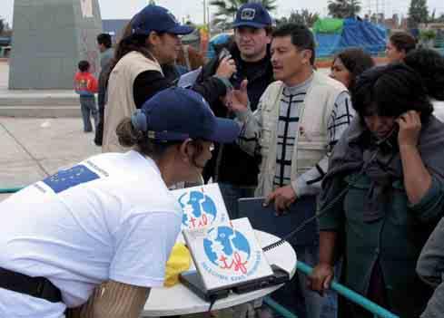 6. EU humanitarian aid to Latin America and the Caribbean EC/ECHO/François Duboc Pisco, Peru earthquake Tupac Amaru district, emergency centre TSF 2007 6.1.