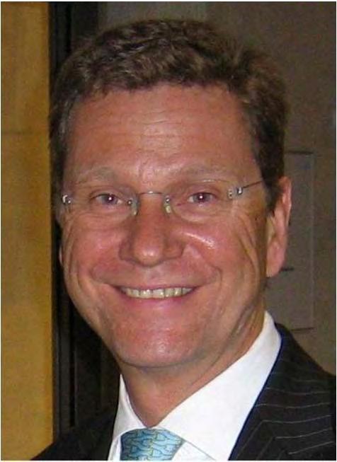 Guido Westerwelle (born 27/12/1961 is the leader of the libertarian party FDP. As such he is also the current libertarian parliamentary leader within the German Parliament.