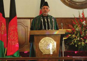We have now left a hard and dark past behind us and today we are opening a new chapter in our history, Karzai said in his inauguration speech.