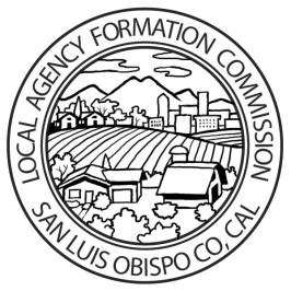 LAFCO - San Luis Obispo - Local Agency Formation Commission SLO LAFCO - Serving the Area of San Luis Obispo County TO: MEMBERS, FORMATION COMMISSION COMMISSIONERS Chairman TOM MURRAY Public Member