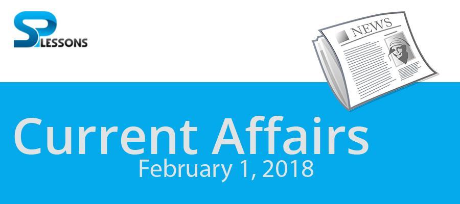 Current Affairs February 1, 2018 World News EU announces funding package of 42.