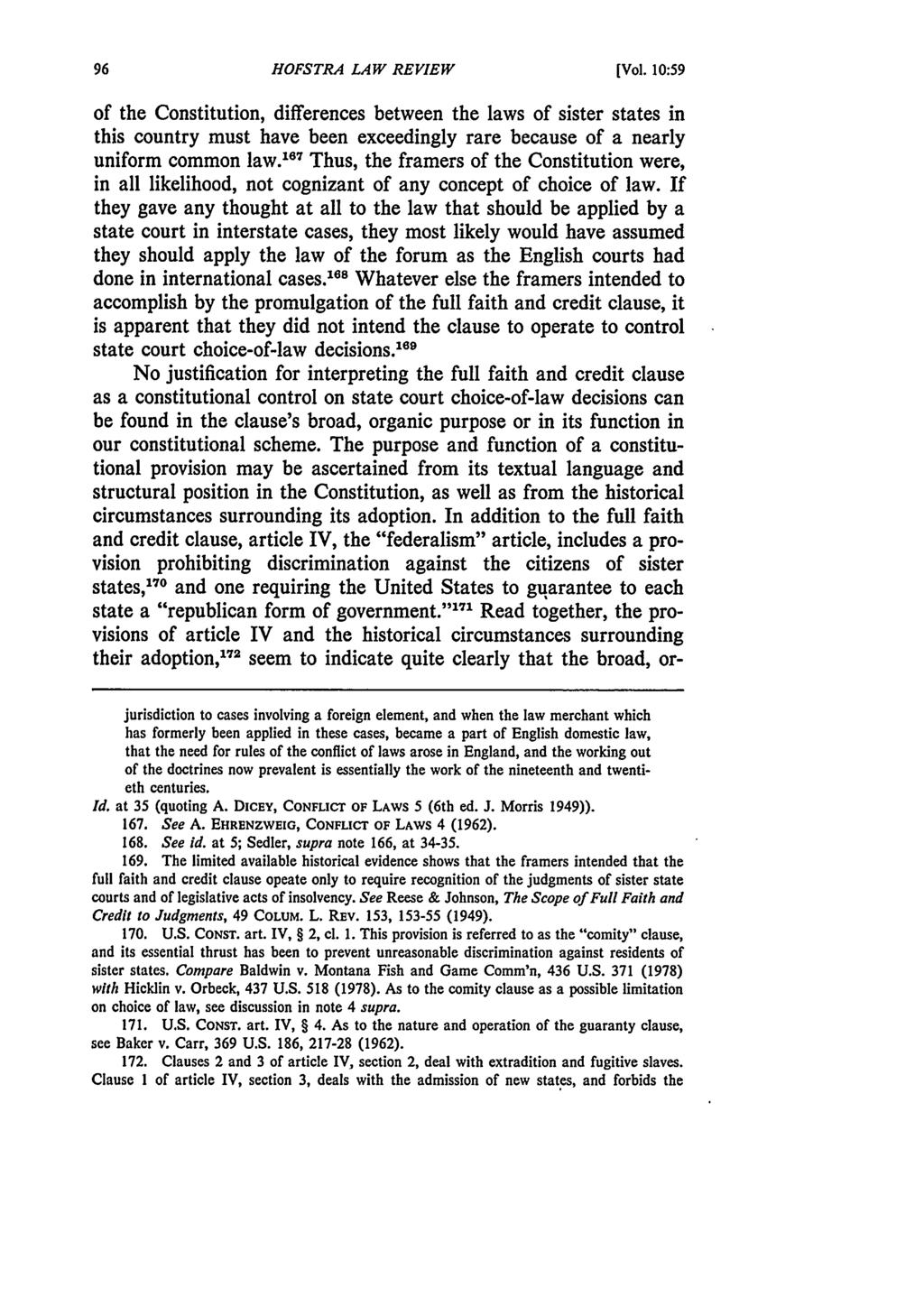 Hofstra Law Review, Vol. 10, Iss. 1 [1981], Art. 4 HOFSTRA LAW REVIEW [Vol.