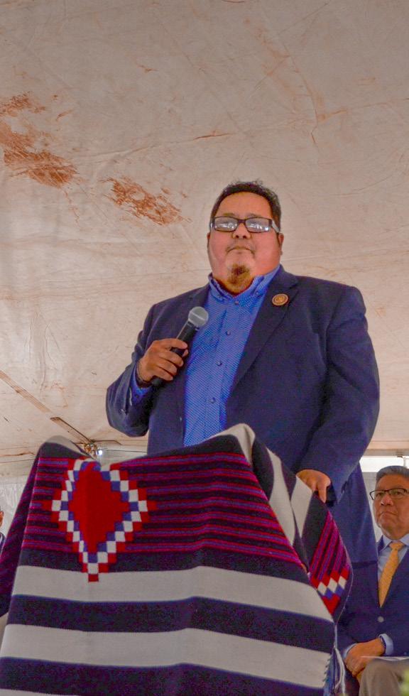Message from Speaker Seth Damon Yá át ééh, and welcome my colleagues of the 24 th Navajo Nation Council, President Jonathan Nez, Vice President Myron Lizer, chapter officials, federal, state, and