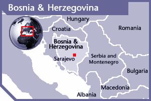 BOSNIA Geography and Demographics Bosnia-Herzegovina is located in eastern Europe and covers an area of 51,130 square km.