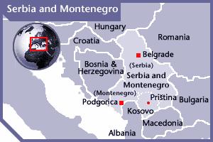 SERBIA Geography and Demographics Serbia and Montenegro is located in south-eastern central Europe and comprises those parts of the former Socialist Federal Republic of Yugoslavia (SFRY) which have