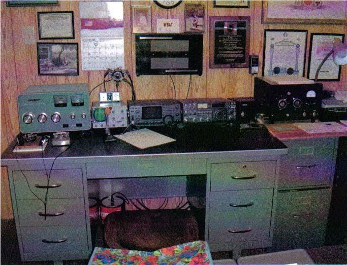 Another neat shack! Here is John W8AT s shack. In the last issue of the Standing Wave John had three items for sale. They sold immediately.