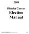 District Caucus. Election Manual