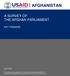 AFGHANISTAN A SURVEY OF THE AFGHAN PARLIAMENT KEY FINDINGS JULY 2012