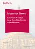 Myanmar News. Extension of Visas & Long Term Stay Permits within Myanmar. November 2017