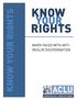 KNOW RIGHTS YOUR KNOW YOUR RIGHTS WHEN FACED WITH ANTI- MUSLIM DISCRIMINATION