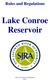 Rules and Regulations Lake Conroe Reservoir