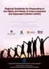 Regional Guidelines for Responding to the Rights and Needs of Unaccompanied and Separated Children (UASC)