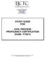 STUDY GUIDE FOR CIVIL PROCESS PROFICIENCY CERTIFICATION EXAM - FY2015