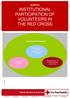 INSTITUTIONAL PARTICIPATION OF VOLUNTEERS IN THE RED CROSS