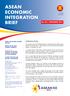 ASEAN ECONOMIC INTEGRATION BRIEF