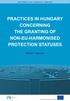 PRACTICES IN HUNGARY CONCERNING THE GRANTING OF NON-EU-HARMONISED PROTECTION STATUSES
