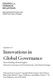 Innovations in Global Governance
