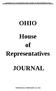 OHIO. House of Representatives JOURNAL