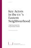 Key Actors in the EU s Eastern Neighbourhood