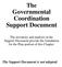 Governmental Coordination Support Document