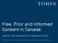 Free, Prior and Informed Consent in Canada: Towards a New Relationship with Indigenous Peoples