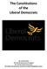 The Constitutions of the Liberal Democrats