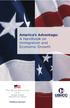 Matthew Denhart. America s Advantage: A Handbook on Immigration and Economic Growth