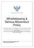Whistleblowing & Serious Misconduct Policy