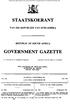 STAATSKOERANT GOVERNMENT GAZETTE