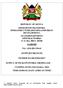 REPUBLIC OF KENYA MINISTRYOFTRANSPORT, INFRASTRUCTURE,HOUSINGANDURBAN DEVELOPMENT, STATEDEPARTMENT OFPUBLICWORKS P. O