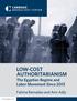 LOW-COST AUTHORITARIANISM The Egyptian Regime and Labor Movement Since Fatima Ramadan and Amr Adly